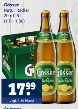 Getränkewelt Gösser natur radler Angebot