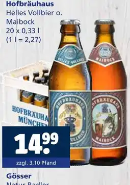 Getränkewelt Hofbräuhaus helles vollbier o. maibock Angebot