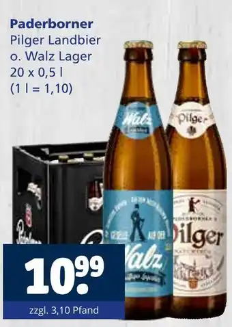 Getränkewelt Paderborner pilger landbier o. walz lager Angebot