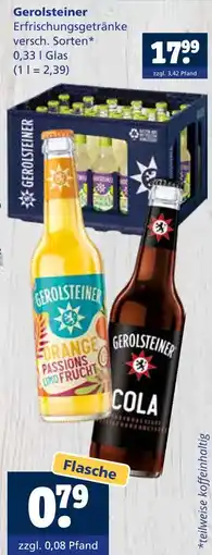 Getränkewelt Gerolsteiner erfrischungsgetränke Angebot
