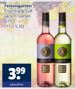 Getränkewelt Felsengarten fruchtig & süß Angebot