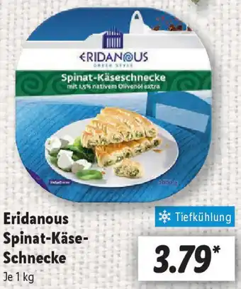 Lidl Eridanous Spinat-Käse Schnecke Angebot