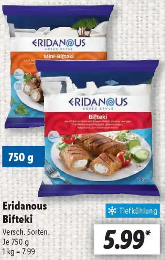 Lidl Eridanous Bifteki Angebot
