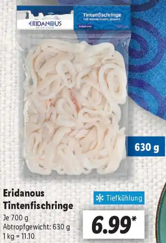 Lidl Eridanous Tintenfischringe Angebot