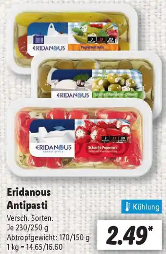 Lidl Eridanous Antipasti Angebot