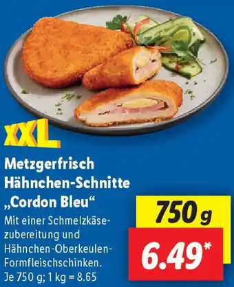 Lidl Metzgerfrisch Hähnchen-Schnitte ,,Cordon Bleu" Angebot