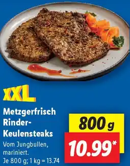 Lidl Metzgerfrisch Rinder Keulensteaks Angebot