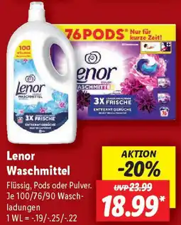 Lidl Lenor Waschmittel Angebot