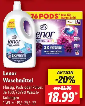 Lidl Lenor Waschmittel Angebot