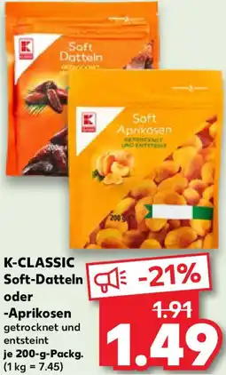 Kaufland K-CLASSIC Soft-Datteln oder Aprikosen Angebot