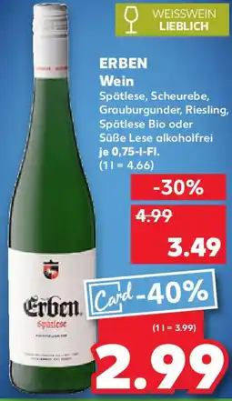 Kaufland ERBEN Wein Angebot