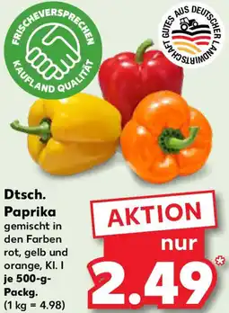 Kaufland Dtsch. Paprika Angebot