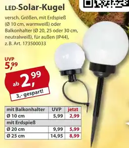Sonderpreis Baumarkt LED-Solar-Kugel Angebot