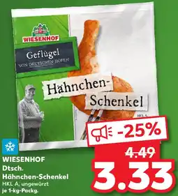 Kaufland WIESENHOF Dtsch. Hähnchen Schenkel Angebot