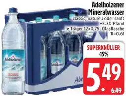 Edeka Adelholzener Mineralwasser Angebot