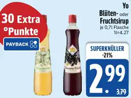 Edeka Yo Blüten- oder Fruchtsirup Angebot