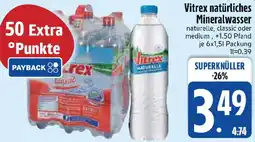 Edeka Vitrex natürliches Mineralwasser Angebot