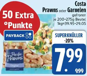 Edeka Costa Prawns oder Garnelen Angebot