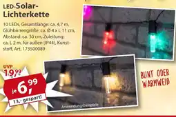 Sonderpreis Baumarkt LED-Solar- Lichterkette Angebot