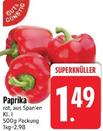 Edeka Gut & Günstig Paprika Angebot