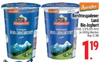 Edeka demeter Berchtesgadener Land Bio-Joghurt Angebot