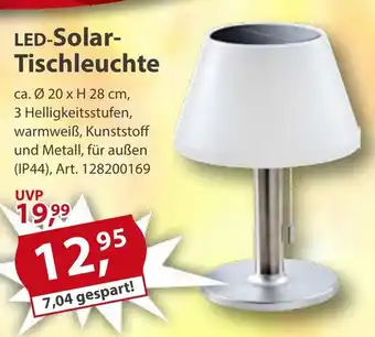 Sonderpreis Baumarkt LED-Solar- Tischleuchte Angebot