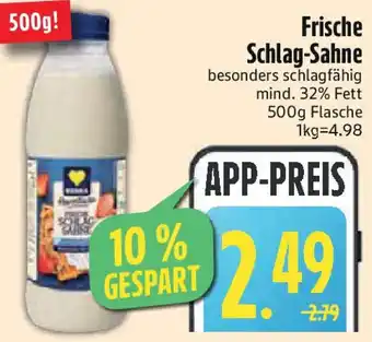 Edeka EDEKA Herzstücke Frische Schlag-Sahne Angebot