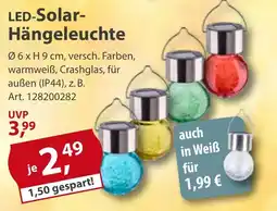 Sonderpreis Baumarkt LED-Solar- Hängeleuchte Angebot