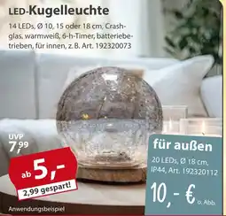 Sonderpreis Baumarkt LED-Kugelleuchte Angebot