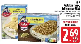Edeka iglo Goldknusper-, Schlemmer-Filet Angebot