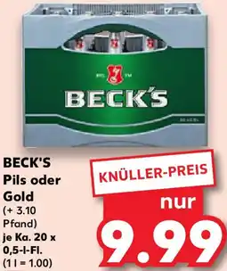 Kaufland BECK'S Pils oder Gold Angebot