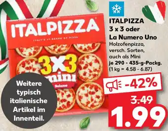 Kaufland ITALPIZZA 3 x 3 oder La Numero Uno Angebot