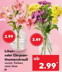 Kaufland Lilien- oder Chrysanthemenstrauß Angebot