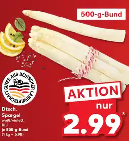 Kaufland Dtsch. Spargel Angebot