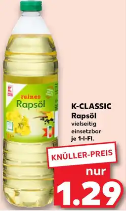 Kaufland K-CLASSIC Rapsöl Angebot