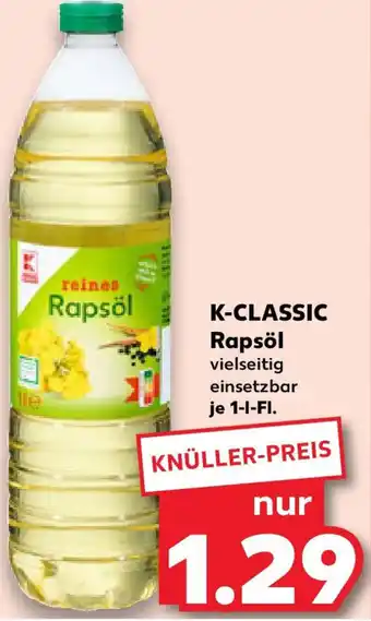 Kaufland K-CLASSIC Rapsöl Angebot