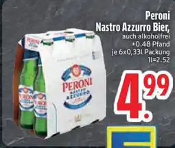 Edeka Peroni Nastro Azzurro Bier Angebot