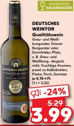 Kaufland DEUTSCHES WEINTOR Qualitätswein Angebot