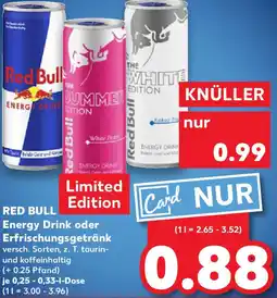 Kaufland RED BULL Energy Drink oder Erfrischungsgetränk Angebot