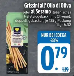 Edeka Grissini all' Olio di Oliva oder al Sesamo Angebot
