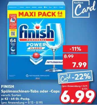 Kaufland FINISH Spülmaschinen-Tabs oder -Caps Angebot