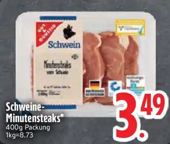Edeka Schwein Minutensteaks Angebot