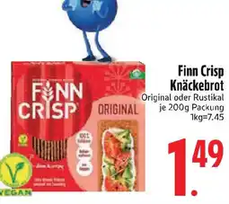Edeka Finn Crisp Knäckebrot Original oder Rustikal Angebot