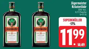 Edeka Jägermeister Kräuterlikör Angebot