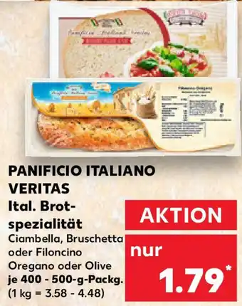 Kaufland PANIFICIO ITALIANO VERITAS Ital. Brot- spezialität Angebot