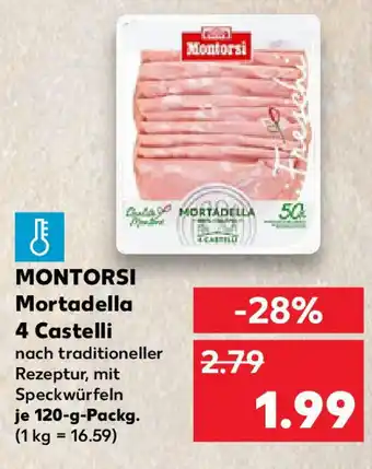 Kaufland MONTORSI Mortadella 4 Castelli Angebot