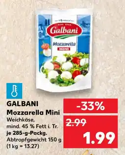 Kaufland GALBANI Mozzarella Mini Angebot