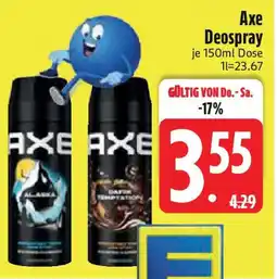 Edeka Axe Deospray Angebot