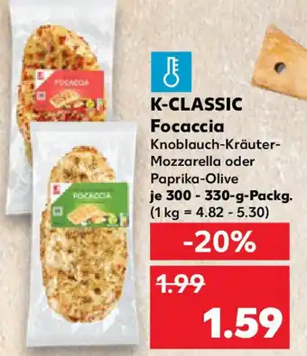 Kaufland K-CLASSIC Focaccia Angebot