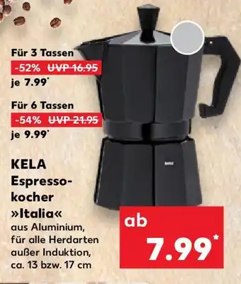 Kaufland KELA Espresso- kocher Italia Angebot